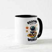Mug La lecture est hors de ce monde (Devant droit)