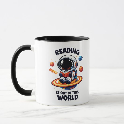 Mug La lecture est hors de ce monde (Gauche)