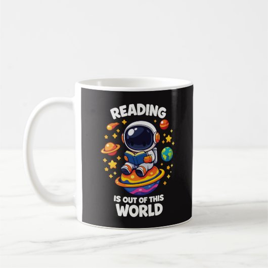 Mug La lecture est hors de ce monde (Gauche)