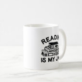 Mug La lecture est ma confiture (Devant droit)