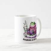 Mug La lecture est ma thérapie (Devant droit)