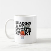 Mug La lecture est mon Sketll Sport favori Journée mon (Gauche)
