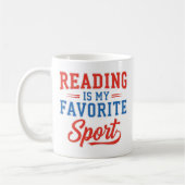 Mug La lecture est mon sport favori (Gauche)