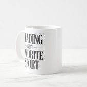 Mug La lecture est mon sport favori (Devant gauche)