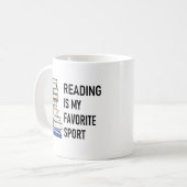 Mug La lecture est mon sport préféré (Devant gauche)