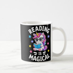 Mug La lecture est une bibliothécaire licorne mignonne