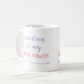Mug La lecture personnalisable est mon super pouvoir (Devant gauche)