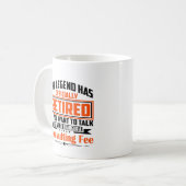 Mug La Légende a officiellement pris sa retraite (Devant gauche)