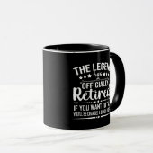 Mug La légende a officiellement retiré la retraite fuu (Devant droit)