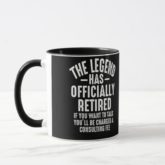 Mug La Légende A Officiellement Retraité La Retraite (Gauche)