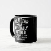 Mug La Légende A Officiellement Retraité La Retraite (Devant gauche)