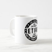 Mug La Légende A Officiellement Retraité, Retraité 202 (Devant gauche)