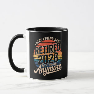 Mug La légende a pris sa retraite 2026 Ce n'est plus m