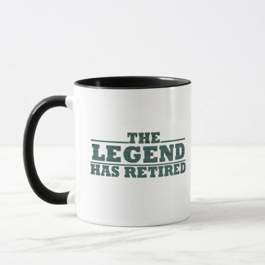 Mug La légende a retiré une drôle de retraite (Gauche)