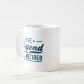 Mug La Légende A Retraité (Devant gauche)