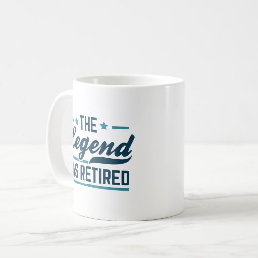 Mug La Légende A Retraité (Devant gauche)