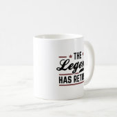 Mug La Légende A Retraité (Devant droit)