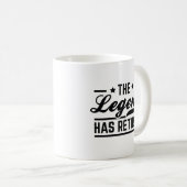 Mug La Légende A Retraité (Devant droit)