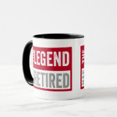 Mug La Légende A Retraité (Devant gauche)