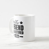 Mug La Légende A Retraité 2021 (Devant gauche)