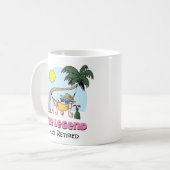 Mug La Légende A Retraité Drôle Chill Hammock Cartoon (Devant gauche)