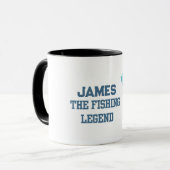 Mug La légende de la pêche personnalisée (Devant gauche)