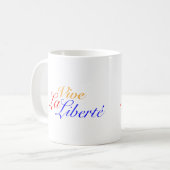 Mug La Liberté de Vive - laissez le français vivant de (Devant gauche)