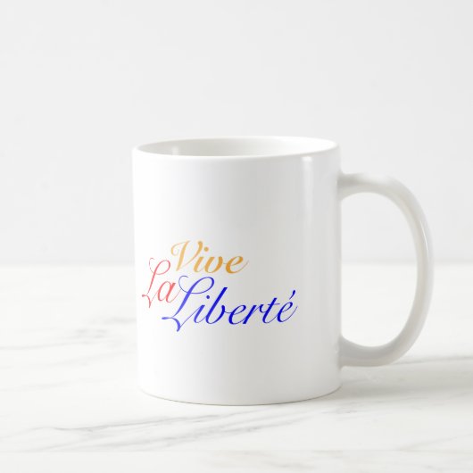 Mug La Liberté de Vive - laissez le français vivant de (Droite)
