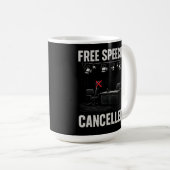 Mug La liberté d'expression annulée (Devant droit)