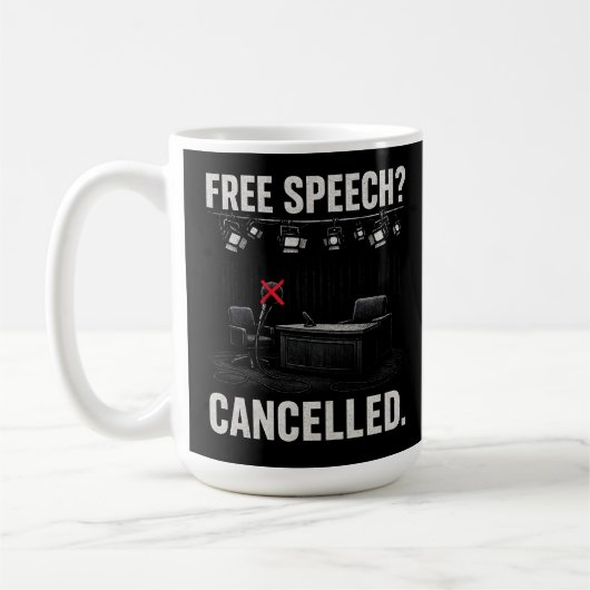 Mug La liberté d'expression annulée (Gauche)