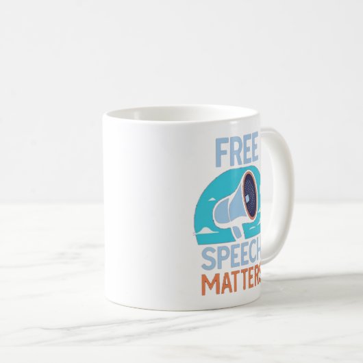 Mug La liberté d'expression, c'est important (Devant droit)