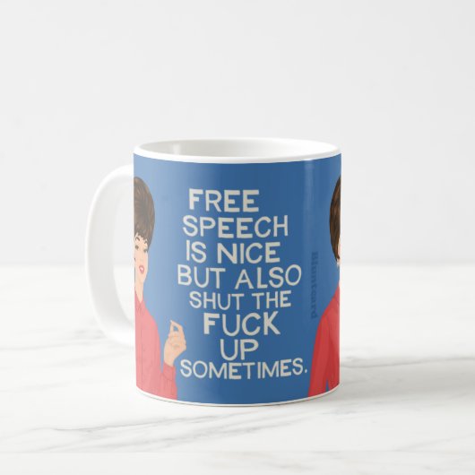 Mug La liberté d'expression est belle.....mais.... (Devant gauche)