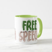 Mug La liberté d'expression est un droit humain (Devant droit)