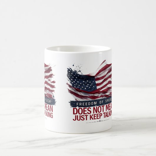 Mug La liberté d'expression ne signifie pas simplement (Centre)