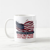 Mug La liberté d'expression ne signifie pas simplement (Gauche)