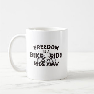 Mug La liberté est à un tour de vélo