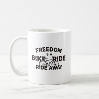Mug La liberté est à un tour de vélo