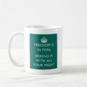 Mug La liberté est dans le péril (Gauche)