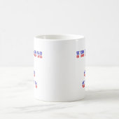Mug La liberté est Dieu donné, blanc rouge et bleu (Centre)
