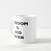 Mug La liberté est donnée par Dieu (Devant gauche)