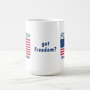 Mug La liberté est essentielle
