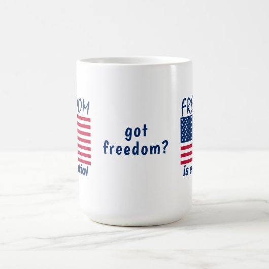 Mug La liberté est essentielle (Centre)