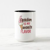 Mug La liberté est ma conception préférée de la saveur (Centre)