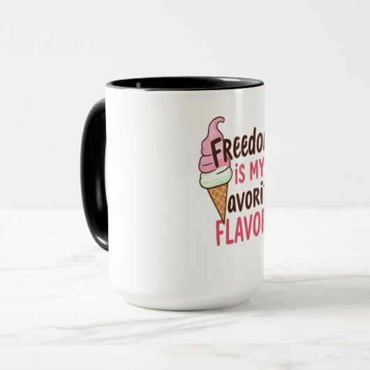 Mug La liberté est ma conception préférée de la saveur (Devant gauche)
