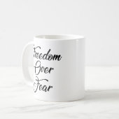 Mug La liberté face à la peur (Devant gauche)