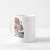 Mug La liberté n'est pas libre - Hommage à Memorial Po (Devant gauche)