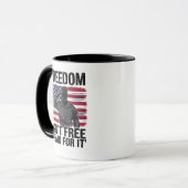 Mug La liberté n'est pas libre Je paie pour ça vétéran (Devant gauche)