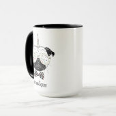 Mug La licorne de carlin | soit unique (Devant gauche)