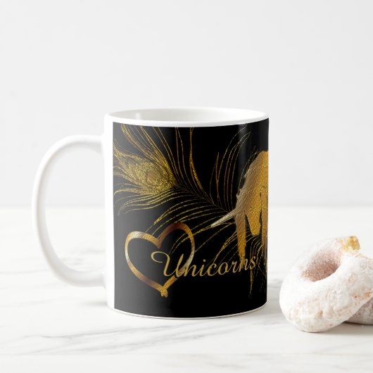 Mug La licorne d'or (Avec donut)