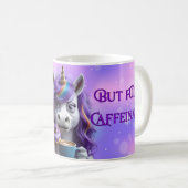 Mug La licorne glacée et confuse (Devant droit)